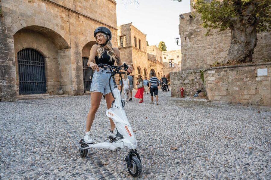 Rhodes: City Highlights and Medieval Town Trikke Tour - Mandraki Harbor, deer, windmills, and the Colossus site