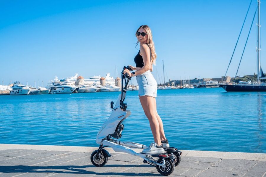 Rhodes: City Highlights and Medieval Town Trikke Tour - Starting at Super Market Golden Corner