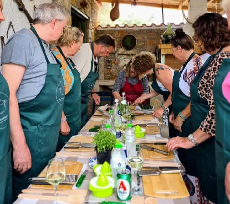 Rhodes: Cooking Class & Lunch at a Traditional Farmhouse - Picking vegetables beneath the olive trees