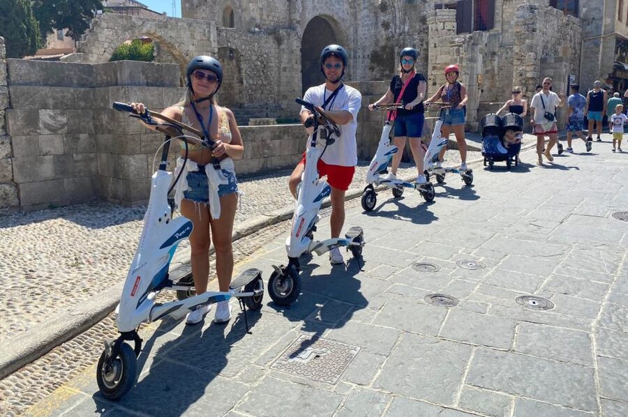 Rhodes: Explore the New and Medieval City on Trikkes - Rhodes Town Hall and the modern city