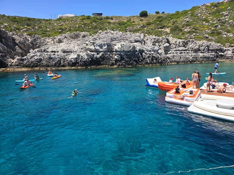 Rhodes: Gulet Trip with Food, Drinks, SUP, Kayak & Swimming - The eastern coast cruise: scenery before the swimming