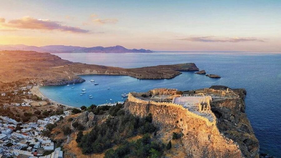 Rhodes: High Speed Boat Trip to Lindos - Lindos Bay, St. Paul’s Bay, and beach time