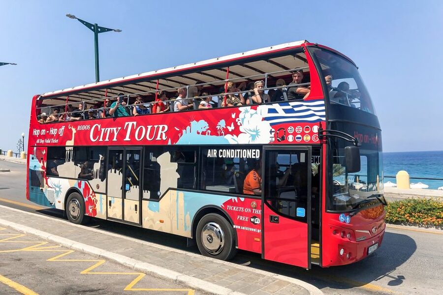 Rhodes: Hop-On Hop-Off Sightseeing Bus Tour - Starting at Aktaion and the Acropolis of Rhodes