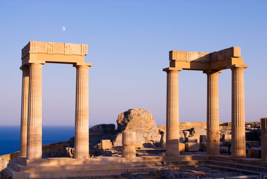 Rhodes: Lindos Acropolis Entry Ticket & Optional Audio Guide - The Temple of Athena Lindia at the summit