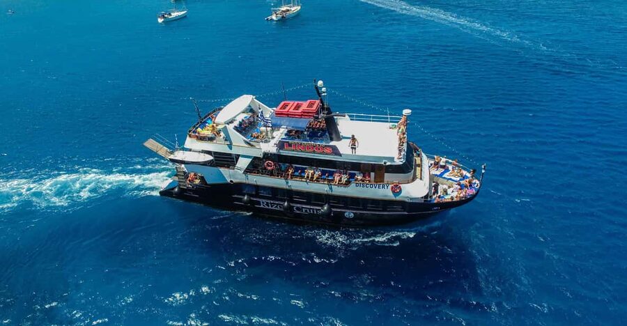 Rhodes: Lindos Cruise with 2 Swim Stops - Food, drinks, and what to pack