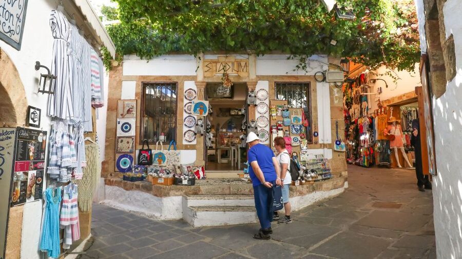 Rhodes: Lindos Evening Escape & 4 Hours Free Time - Arriving at Krana Square