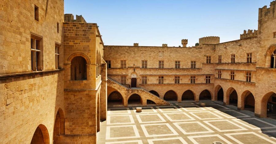 Rhodes: Palace of the Grand Master E-Ticket & Audio Tour - The inner courtyard and first impressions