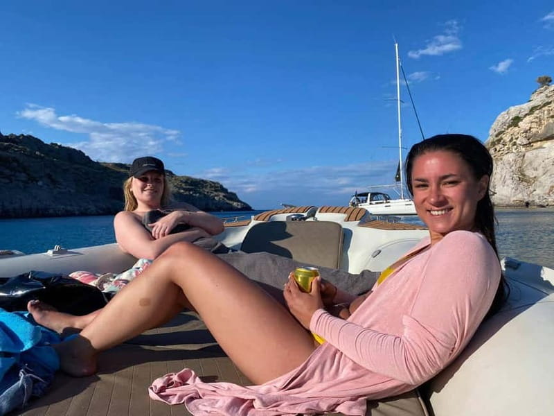 Rhodes: RIB Cruise with Drinks and 4 Swim Stops - The small-group atmosphere and the crew