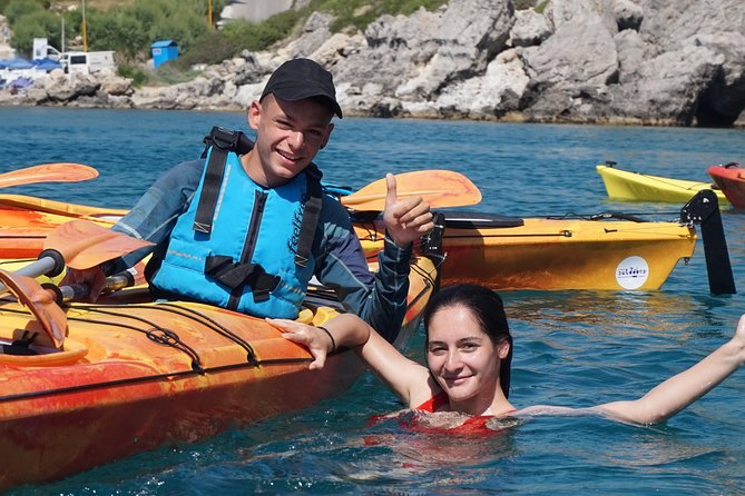 Rhodes Sea Kayaking Tour - Ladiko Beach, swimming, and snorkeling