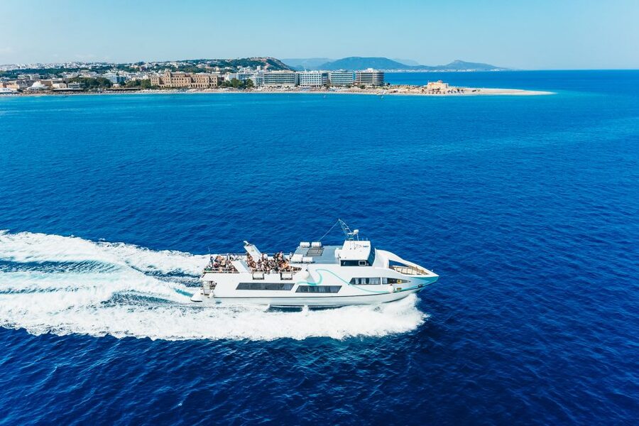 Rhodes: Speedboat Trip to Symi with Free Time to Explore - Arriving in Symi Harbor