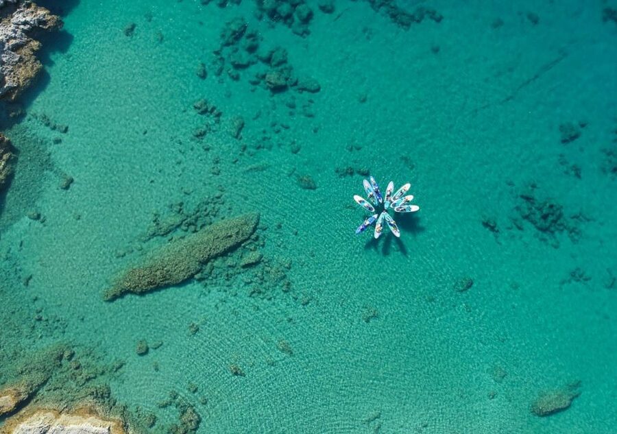 Rhodes: Stand-Up Paddleboard and Snorkeling Tour - The Stegna lesson makes the first paddle easier