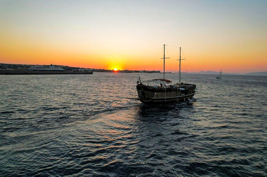 Rhodes: Sunset Cruise with Greek BBQ and Unlimited Drinks - From Mandraki Harbour to an Evening on the Water