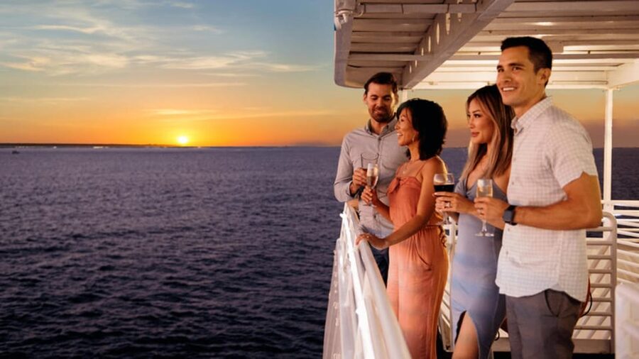 Rhodes: Sunset Cruise with Live Music, Wine & Greek Buffet - A Greek Buffet With Wine Included