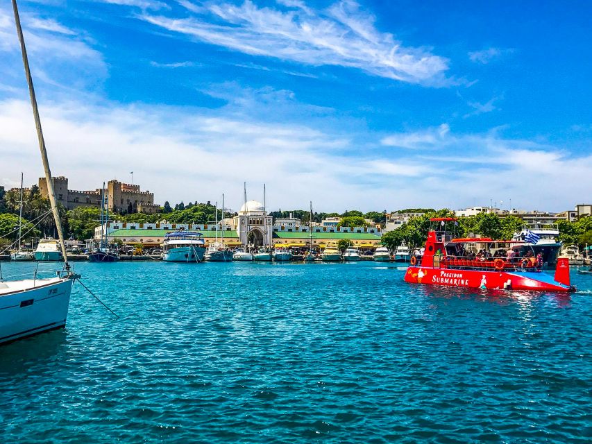 Rhodes Town: Submarine Cruise with Underwater Views - Choosing between the lower cabin and the open deck