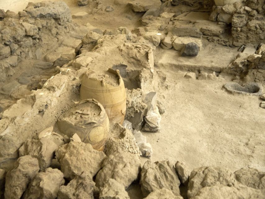 Santorini: Akrotiri Entry Ticket and Audio Guide - Entering the covered archaeological site