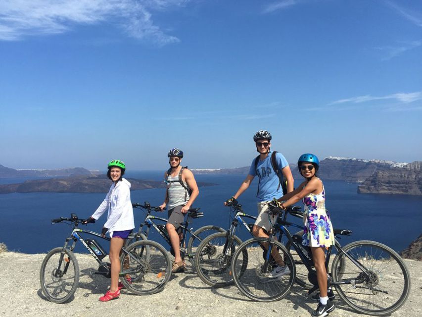 Santorini: Around the Island by Electric Bike - The caldera view from Megalochori