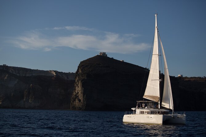 Santorini Caldera Gold Day Cruise with BBQ on board and Open Bar - Finishing at Ammoudi Bay near Oia