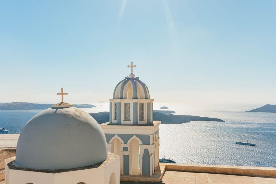 Santorini: Caldera Trail Guided Hike and Sunset Viewing - Imerovigli and the village-to-country change