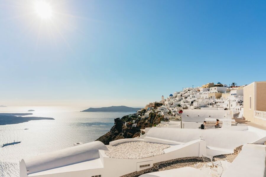 Santorini: Caldera Trail Guided Hike and Sunset Viewing - The final approach toward Oia