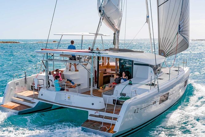 Santorini Catamaran Cruise with Greek Meal, Open-Bar and Sunset - Why Santorini looks better from the water