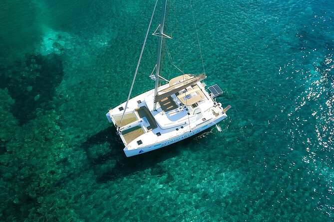Santorini Classic Catamaran Cruise with BBQ, Drinks and Transfers - Choosing daytime or sunset
