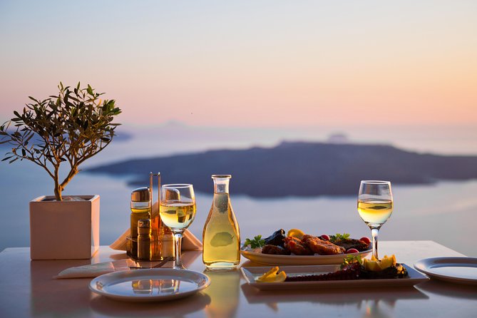 Santorini Food Tour: Fira Half-Day Small-Group Tour with Tastings - Greek coffee and caldera views in Firostefani
