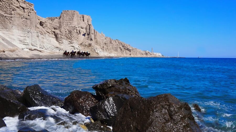 Santorini: Horseback Riding Tour on the Beach - Starting near Akrotiri and the Sea-Caldera