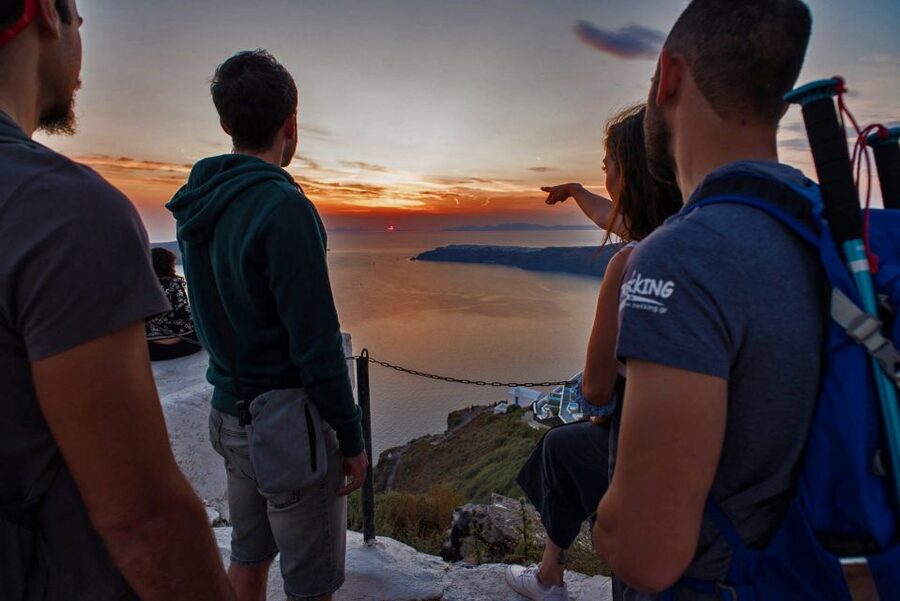 Santorini: Night Hike, Wine Tasting, and Greek Dinner - Four Santorinian wines at the restaurant