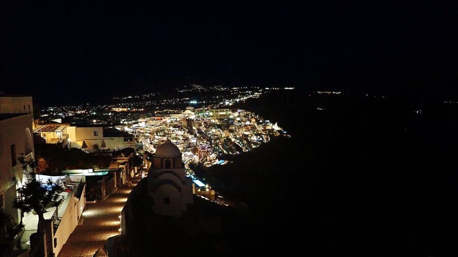 Santorini: Night Hike, Wine Tasting, and Greek Dinner - A traditional Greek dinner after the walk