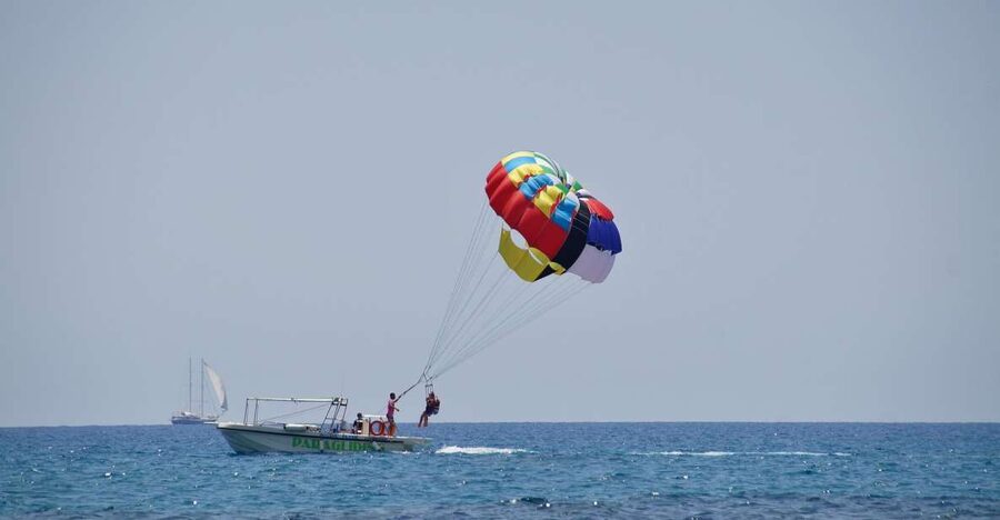 Santorini: Parasailing Flight Experience at Black Beach - Who should book this Santorini parasailing flight?