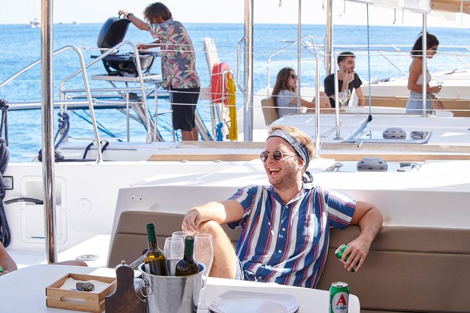 Santorini Platinum Catamaran Cruise with Meal, BBQ and Open Bar - Sunset can be the best finish, but check the route