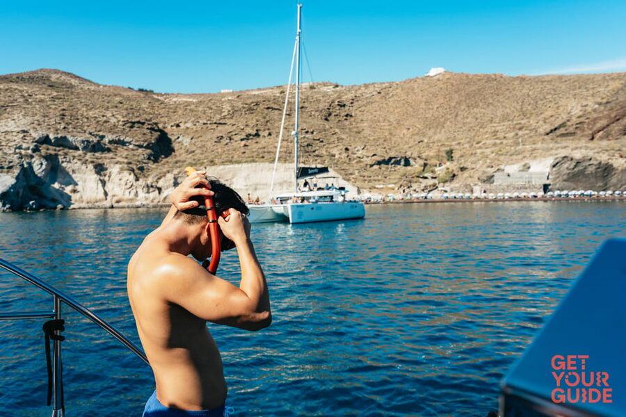 Santorini: Private Catamaran Tour with BBQ Meal and Drinks - What the $1,826 price really buys
