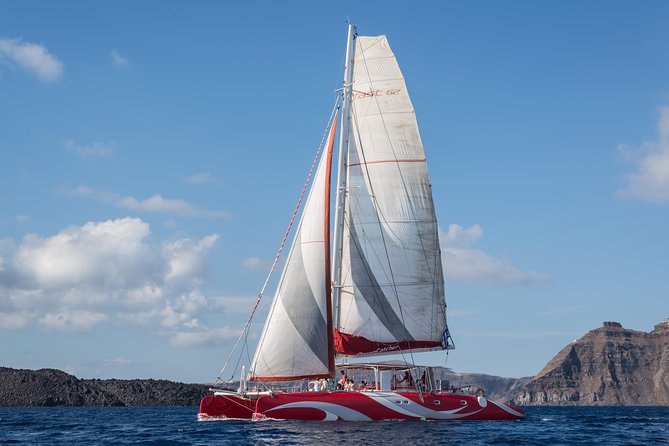 Santorini Sailing Dream Catcher with BBQ Lunch and Drinks - Palea Kameni and the warm volcanic water