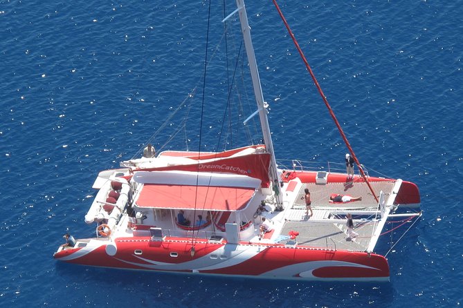 Santorini Sailing Dream Catcher with BBQ Lunch and Drinks - The crew shapes the mood