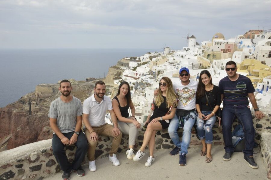 Santorini: Small-Group Highlights Tour of Venetian Castles - Perivolos: black sand, swimming, and lunch