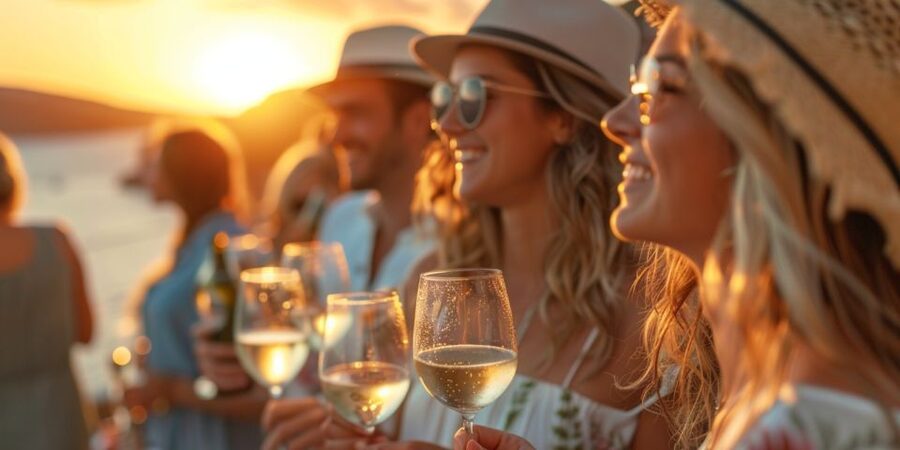 Santorini: Sunset Guided Tour with Hotel Pickup - The van, driver, and pace