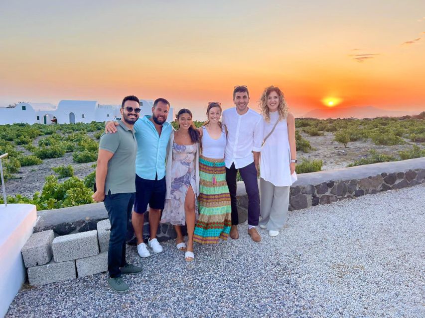 Santorini: Tour of Wineries with Wine Tasting & Food - The vineyard stop and Santorini’s basket-trained vines