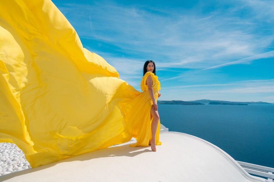 Santorini: Unique Flying Dress Photoshoot Experience - Key points to know before booking