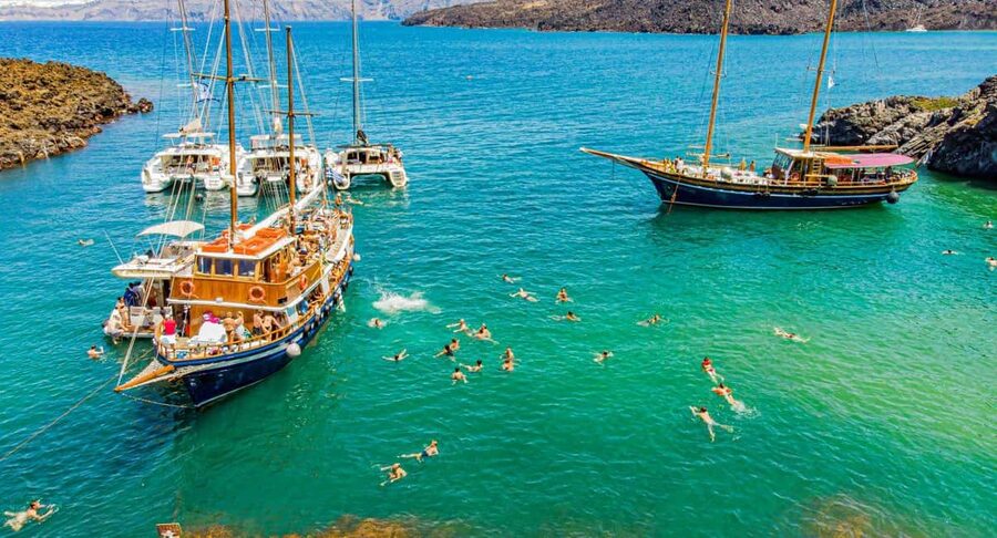 Santorini Volcano, Hot Springs Adventure - What this Santorini boat trip really covers