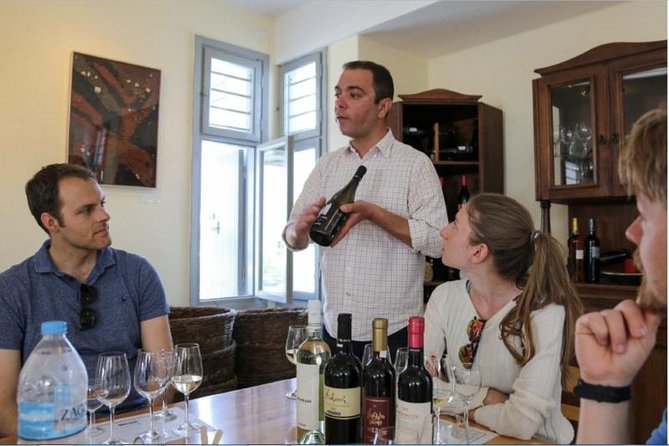 Santorini Wine Adventure with 12 Wine Tastings, Tapas and Sunset - Estate Argyros and the modern side of Santorini wine