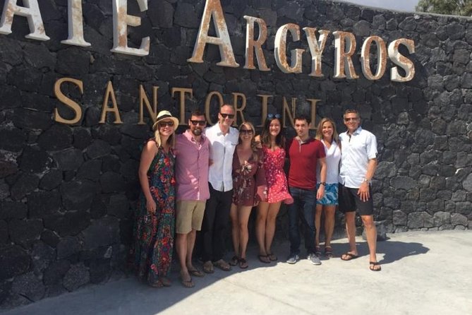 Santorini Wine Adventure with 12 Wine Tastings, Tapas and Sunset - Sunset timing, transport, and group size
