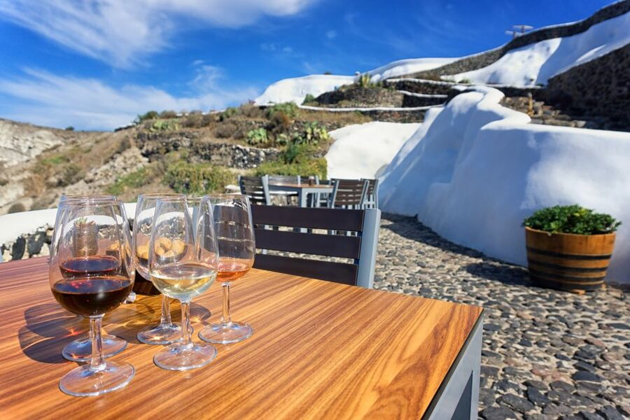 Santorini: Wine Tasting Tour to 3 Wineries with Transfer - The guide can make or break the afternoon