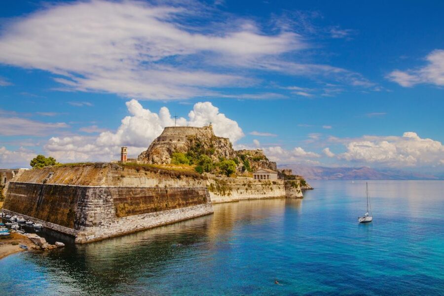 Saranda: Corfu Town and Palaiokastritsa Day Trip with Cruise - The road to Palaiokastritsa
