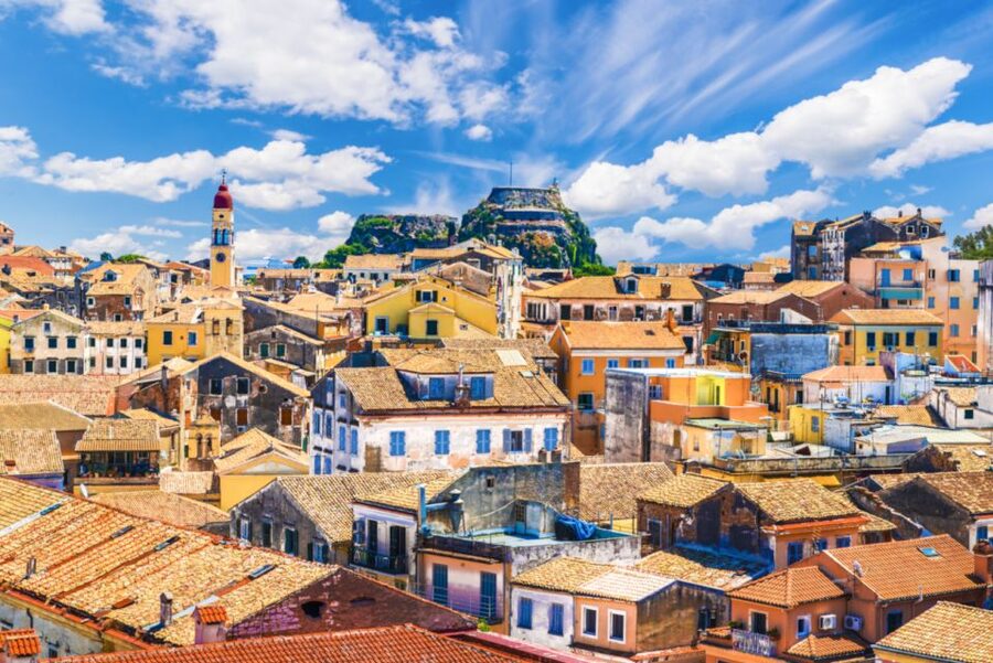 Saranda: Corfu Town and Palaiokastritsa Day Trip with Cruise - Monastery, swimming, or a small boat