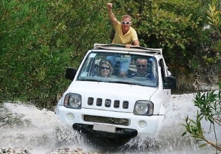 Self-Drive Jeep Safari to South Coast, Palm Beach & Canyons - Potamon Dam and the first taste of rural Crete