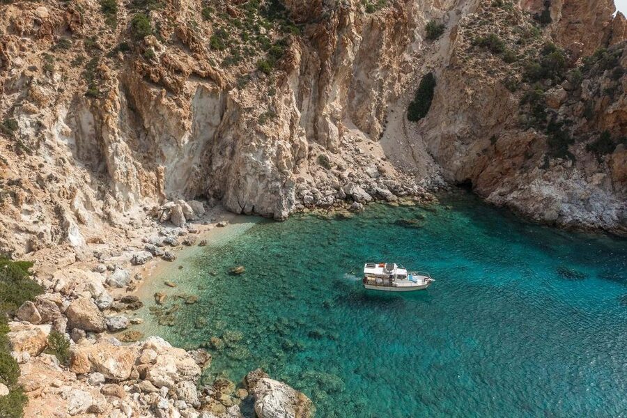 Shared Morning Cruise from Pollonia to Polyaigos - Fishing adds a hands-on option