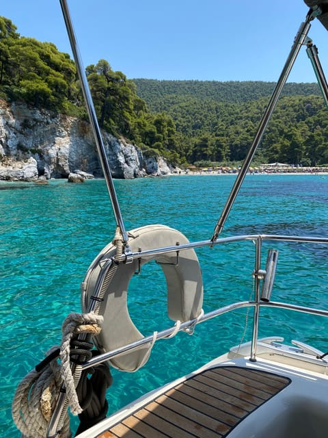 Skiathos: day sailing trip with swim stops and lunch - Swim stops around Skiathos, Skopelos, Arkos, and Tsougkrias