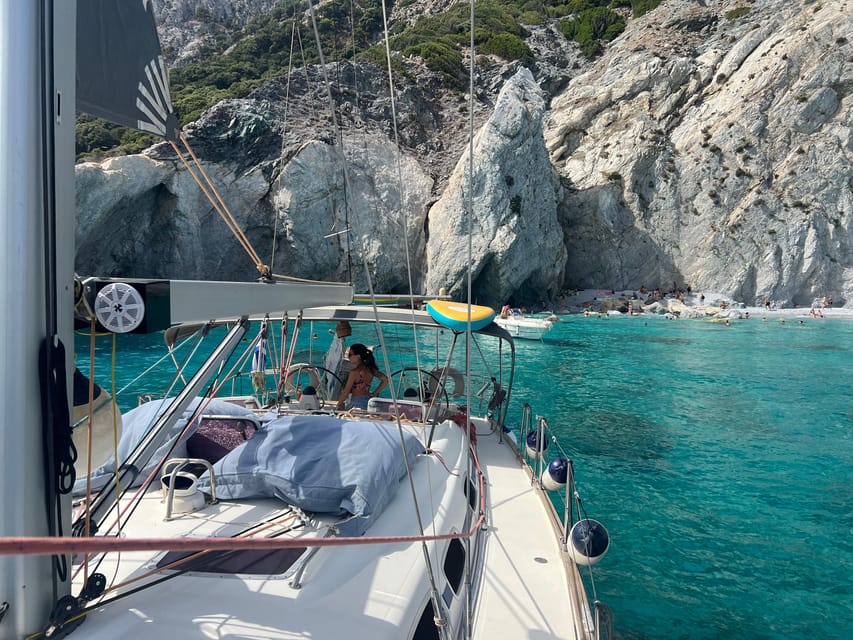 Skiathos: day sailing trip with swim stops and lunch - Sails, shade, music, and the right amount of activity
