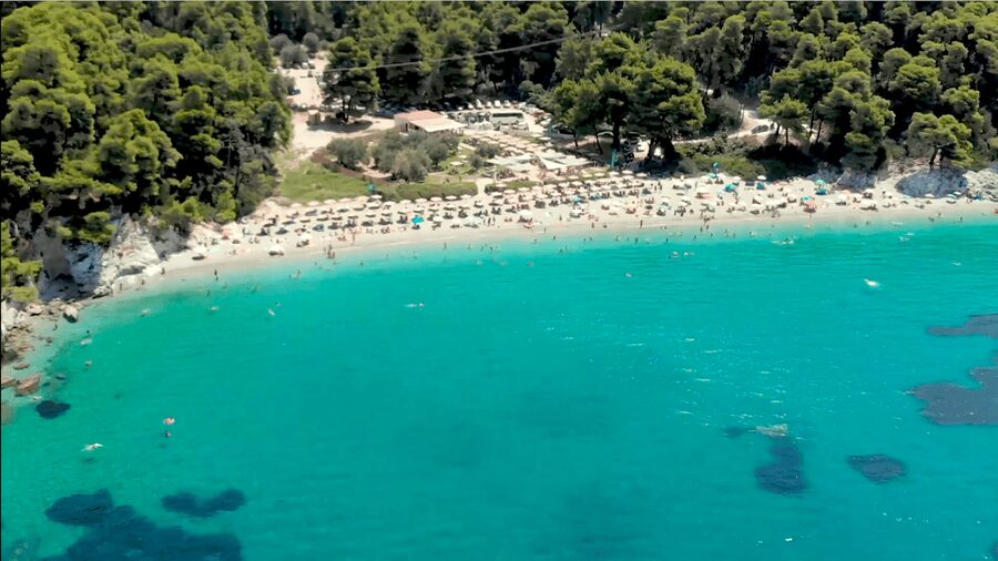 Skiathos: Mamma Mia Island and Beach Day Cruise - Kastani Beach, the first Mamma Mia stop