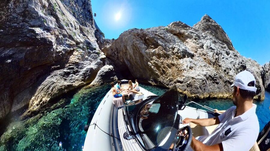 Skiathos: Private Lalaria Beach and Caves Speedboat Tour - The viewpoint, secluded cove, and Kastro Beach